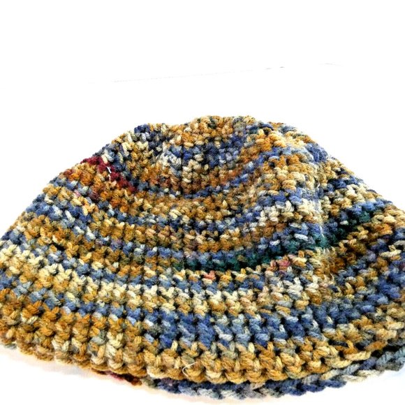 Winter Camo Beanie Camouflage Hat Handmade Crochet Knit Woods Preppy Made USA OS - Picture 6 of 6